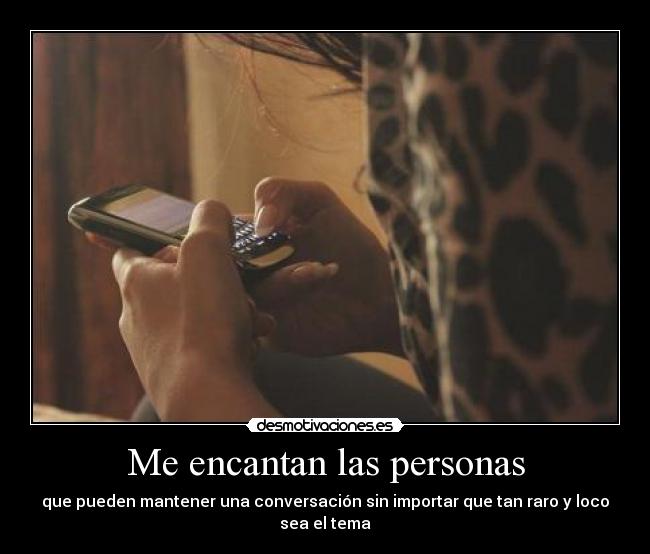 Me encantan las personas -