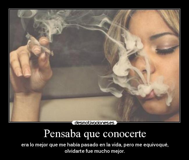 Pensaba que conocerte -