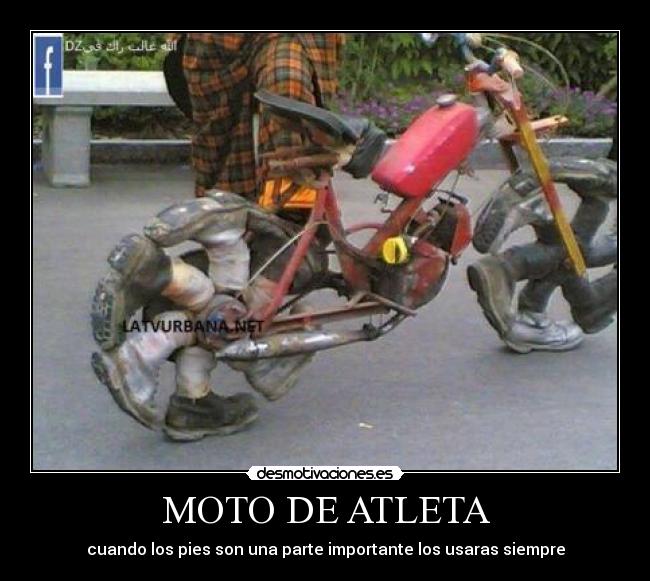 carteles moto atleta desmotivaciones