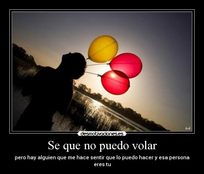 Se que no puedo volar - 