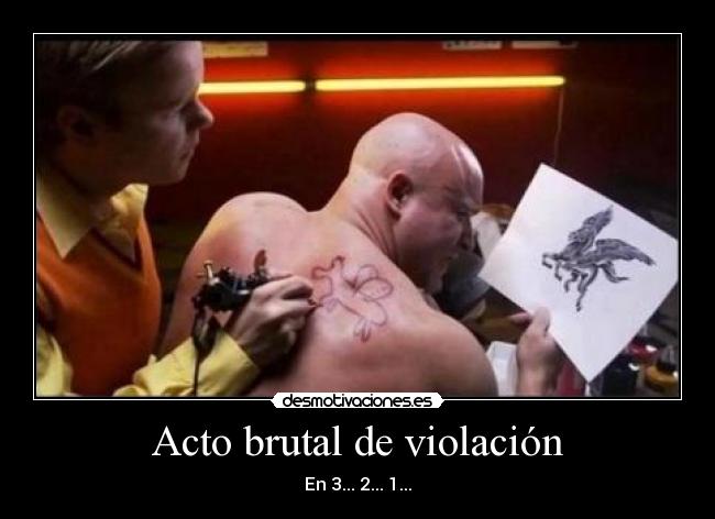 Acto brutal de violación -
