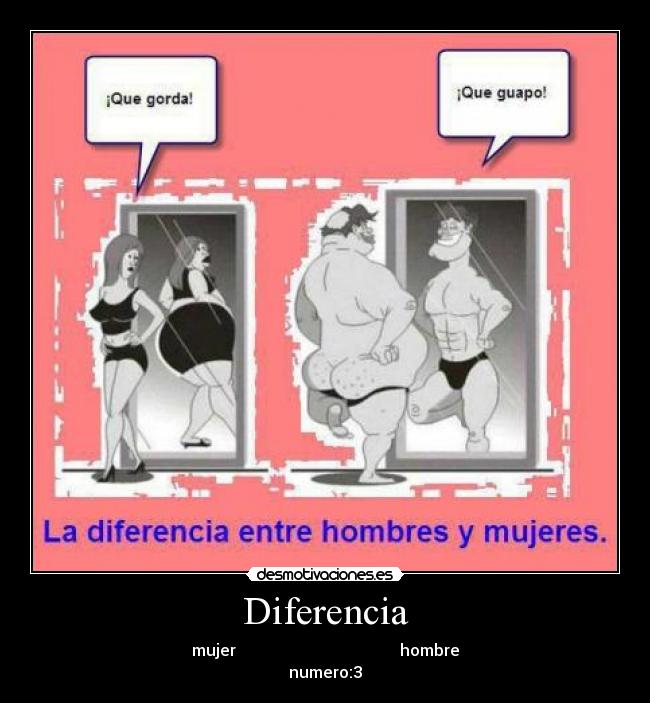 Diferencia - mujer hombre
numero:3