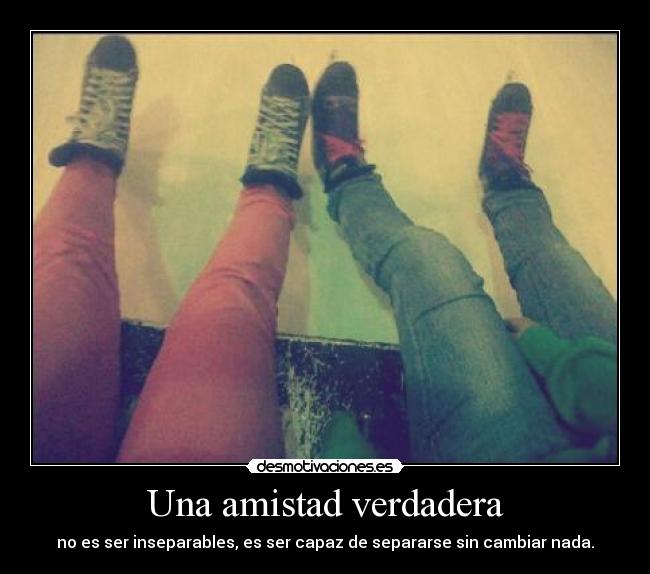 Una amistad verdadera -