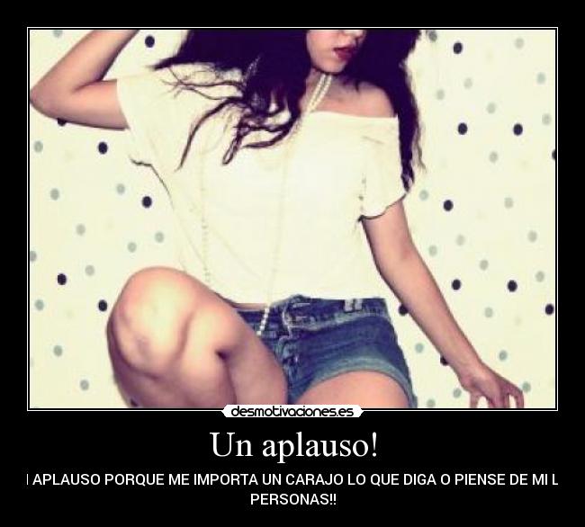 Un aplauso! - 