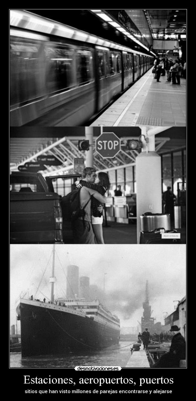 Estaciones, aeropuertos, puertos - 