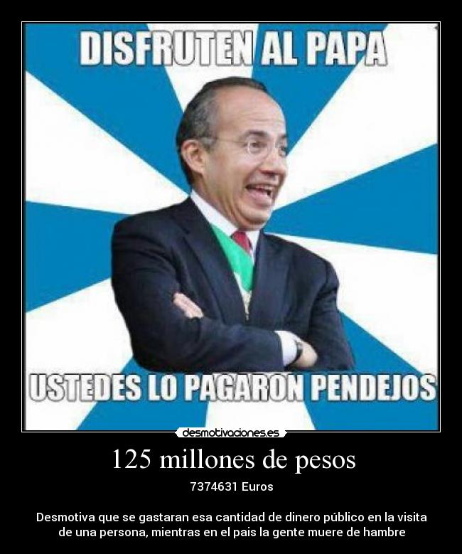 125 millones de pesos - 