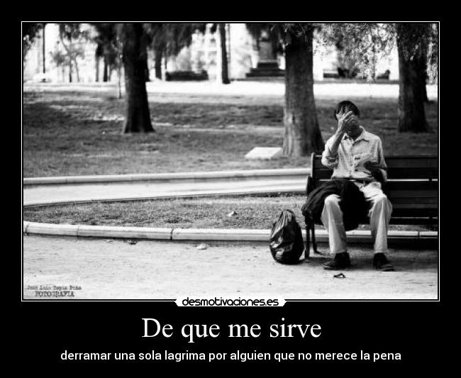 De que me sirve - 