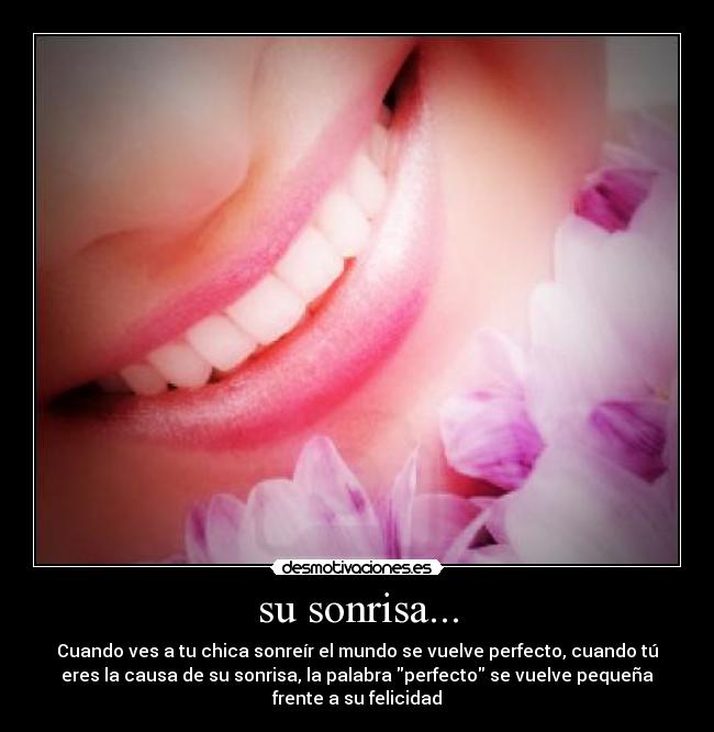 su sonrisa... -