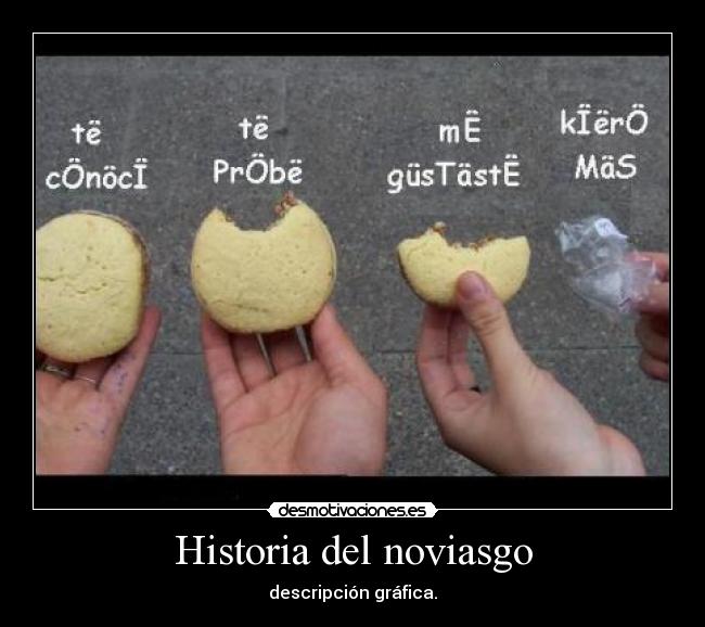 Historia del noviasgo - descripción gráfica.