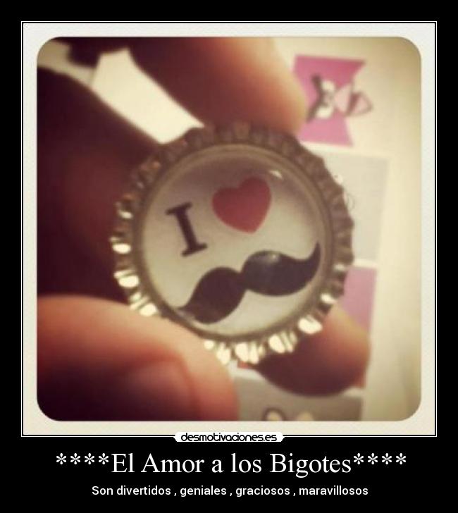 ****El Amor a los Bigotes**** - Son divertidos , geniales , graciosos , maravillosos