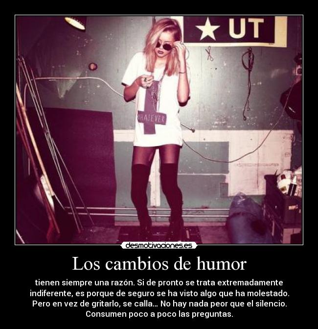 Los cambios de humor -