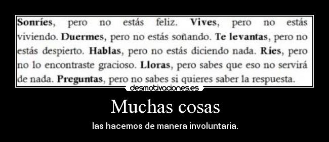 Muchas cosas - 