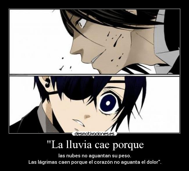 La lluvia cae porque -