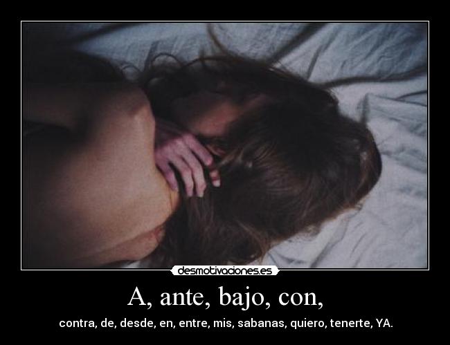 A, ante, bajo, con, - 