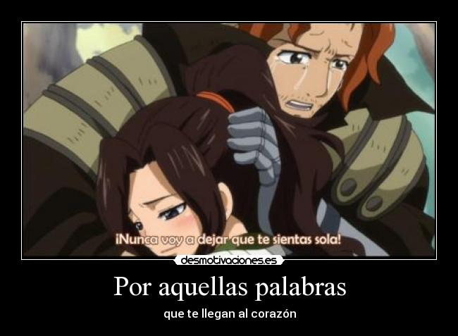 Por aquellas palabras -