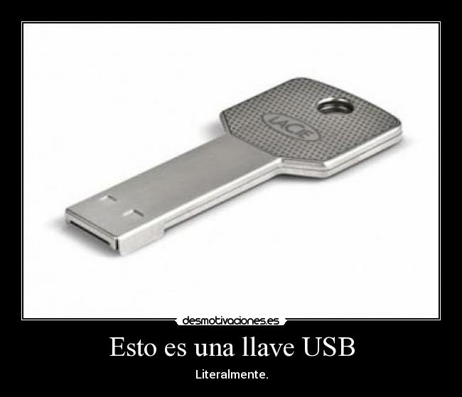 Esto es una llave USB - 