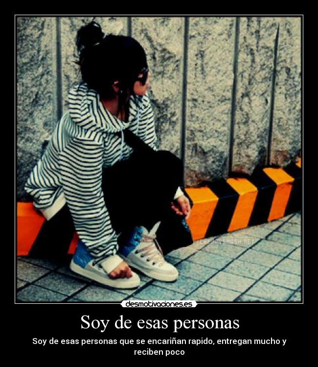 Soy de esas personas -