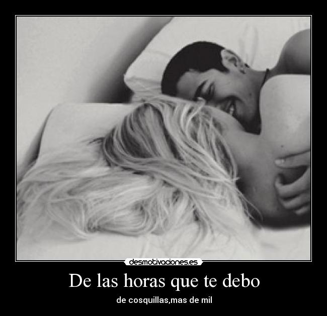 De las horas que te debo - 