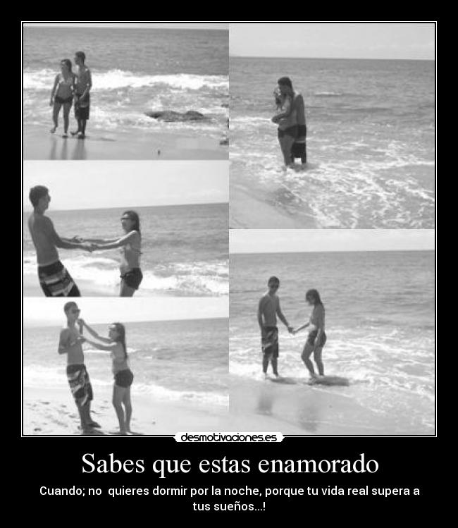 Sabes que estas enamorado -