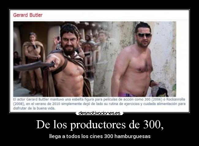 De los productores de 300, - 