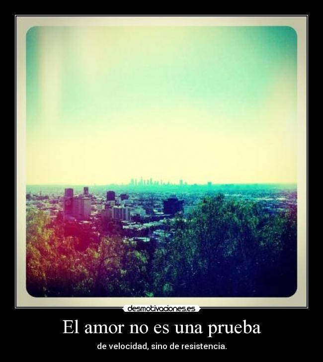 El amor no es una prueba - 
