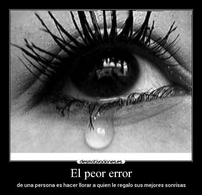 El peor error - 