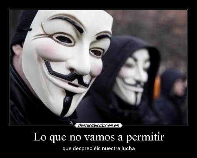 Lo que no vamos a permitir - 