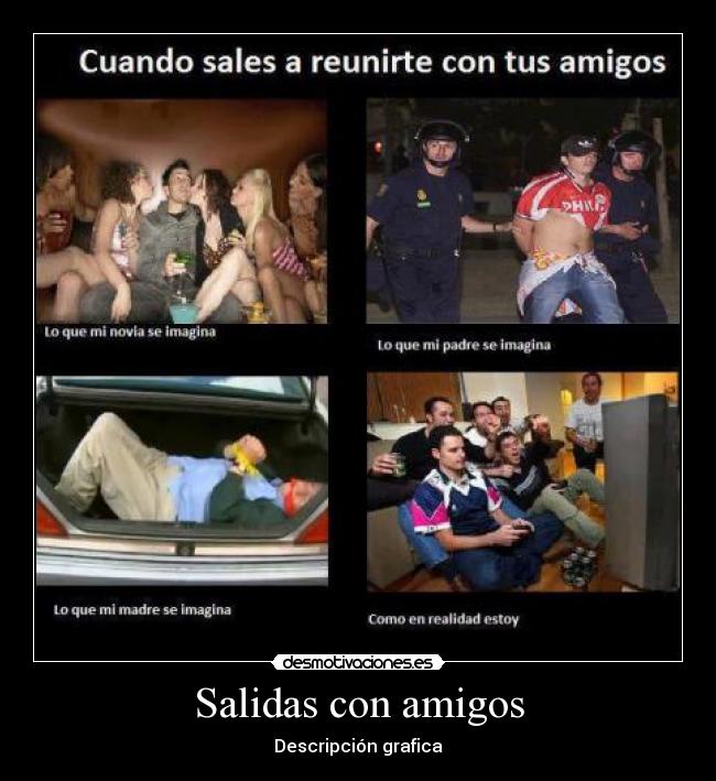 Salidas con amigos - Descripción grafica