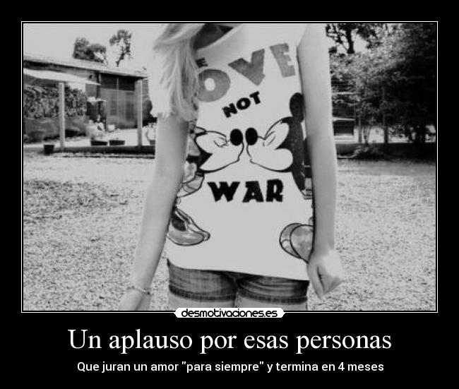 Un aplauso por esas personas - 