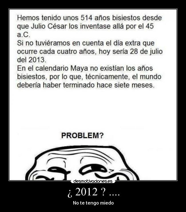¿ 2012 ? .... - 