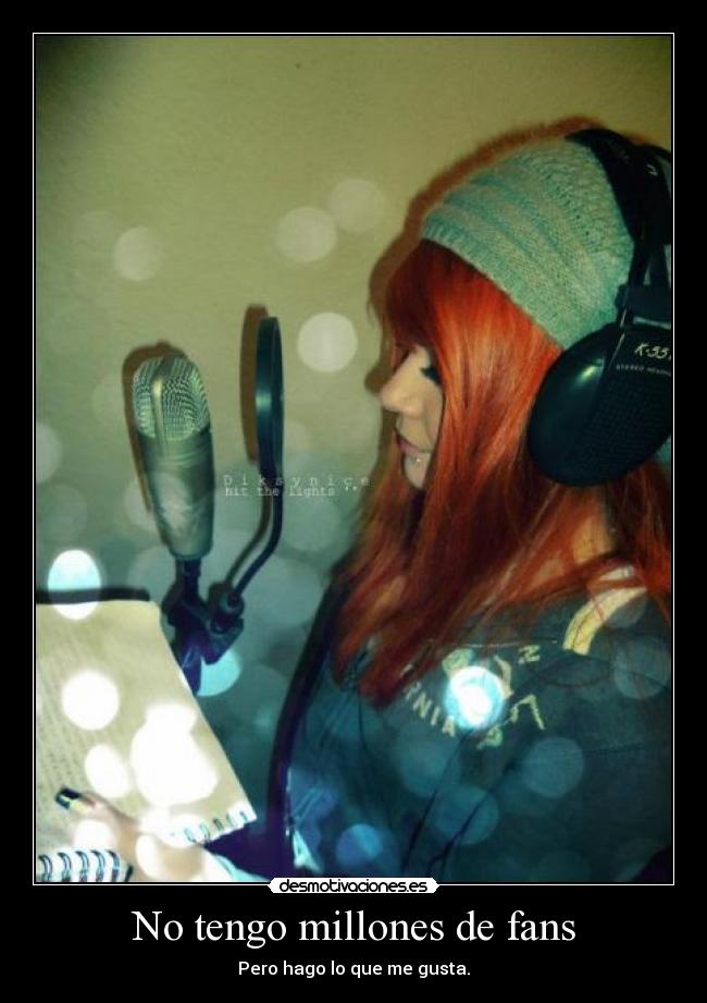 No tengo millones de fans -