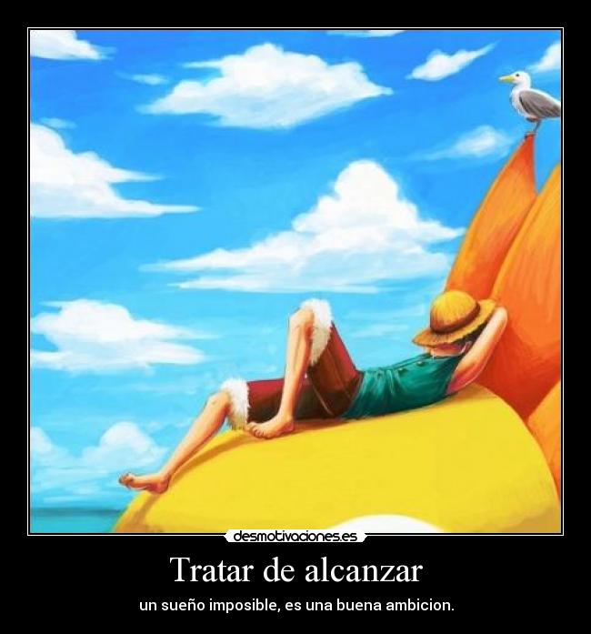 carteles one piece luffy sunny frase ending desmotivaciones