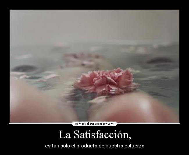 La Satisfacción, - 