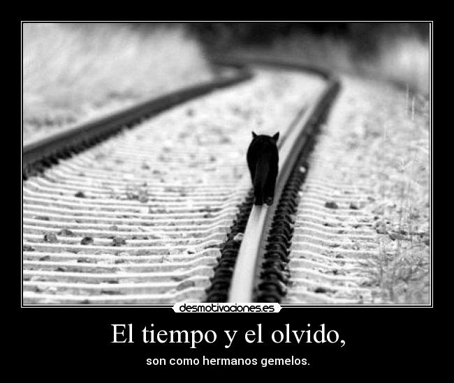 El tiempo y el olvido, -