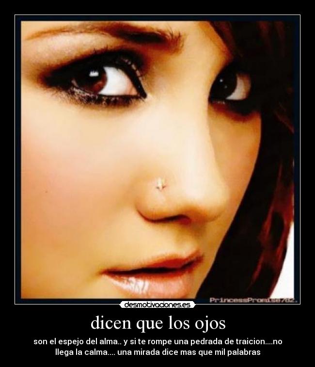 dicen que los ojos -