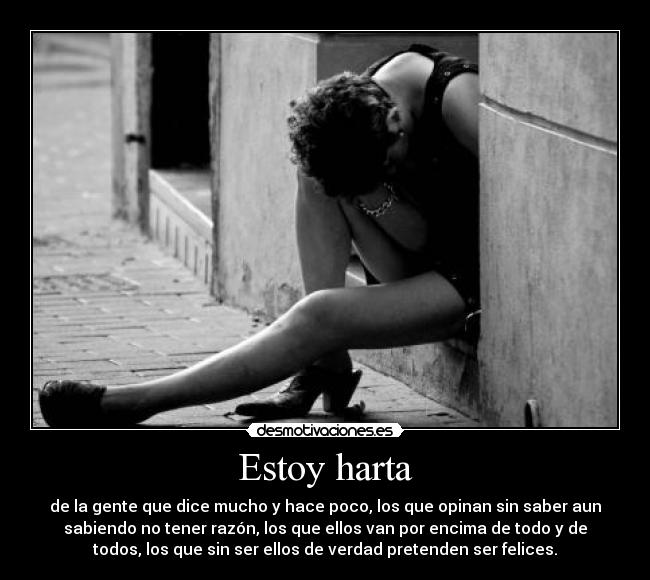 Estoy harta -