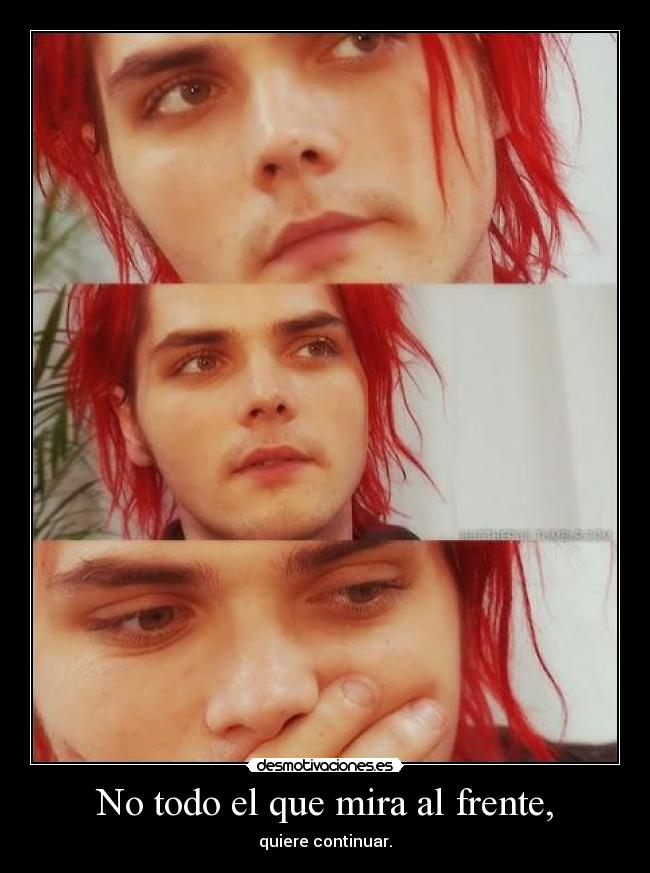 No todo el que mira al frente, -