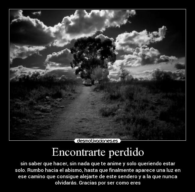 Encontrarte perdido -