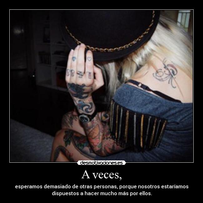 A veces, - 