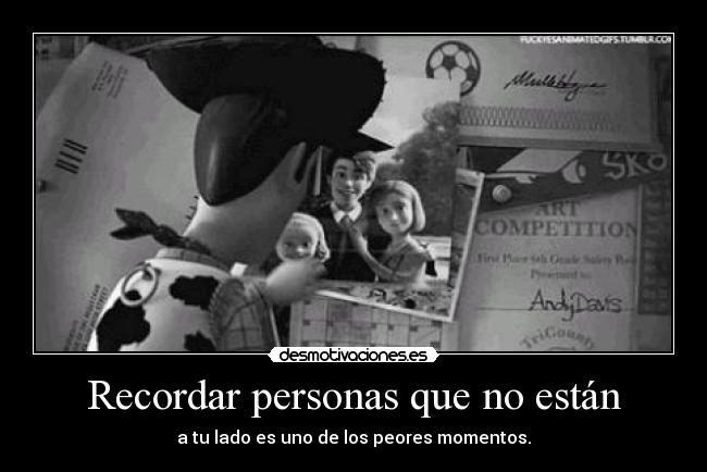 Recordar personas que no están -