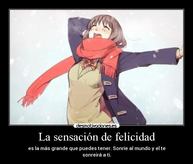 La sensación de felicidad - 