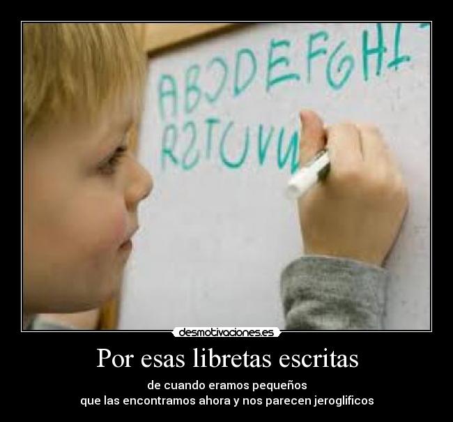 Por esas libretas escritas - 