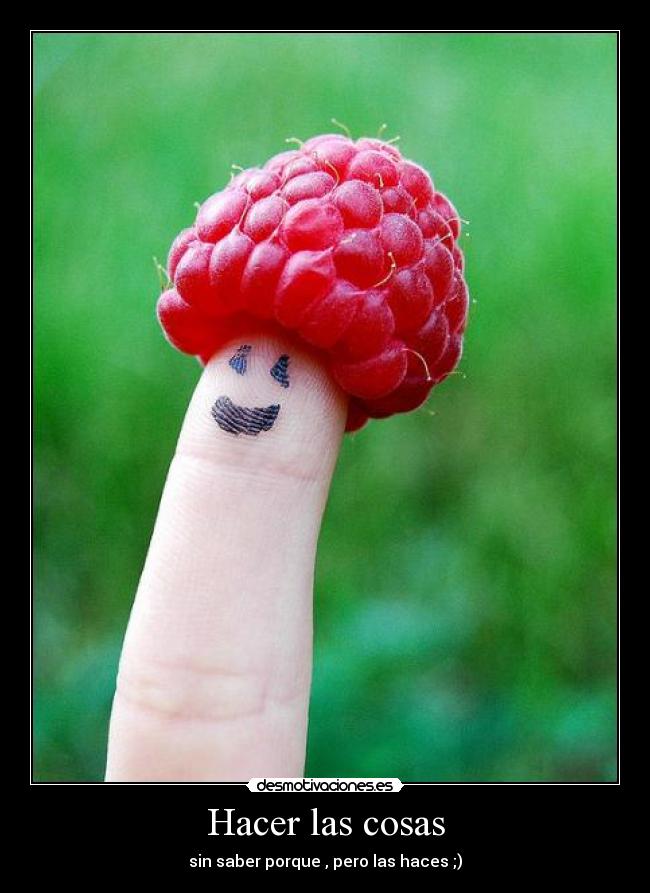 Hacer las cosas -