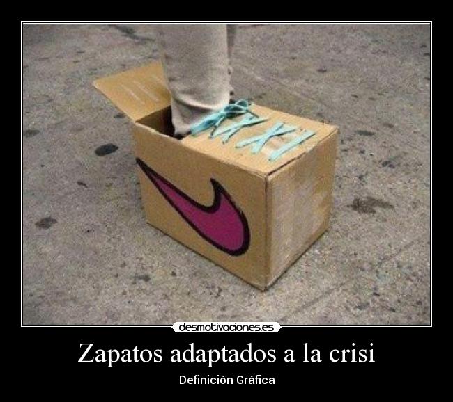 Zapatos adaptados a la crisi - Definición Gráfica