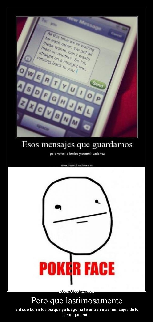 Pero que lastimosamente - 