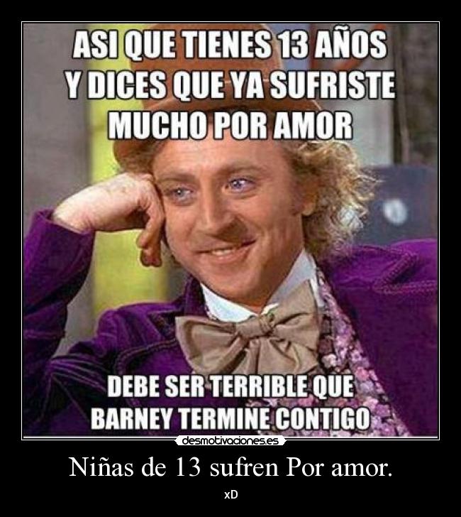 Niñas de 13 sufren Por amor. - 
