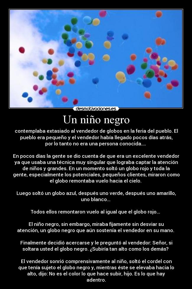 Un niño negro -
