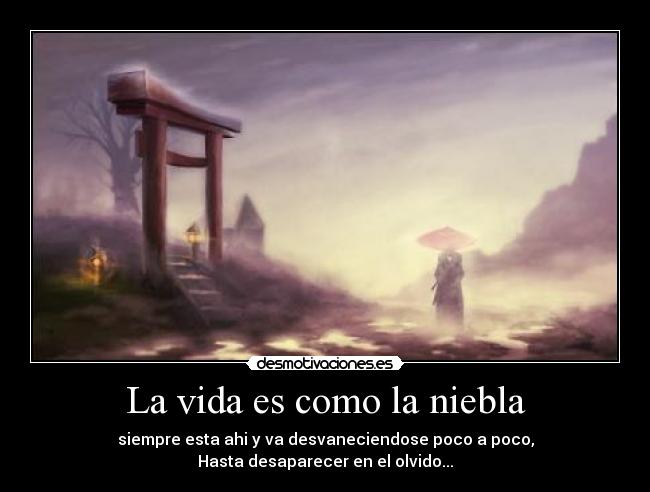 La vida es como la niebla -