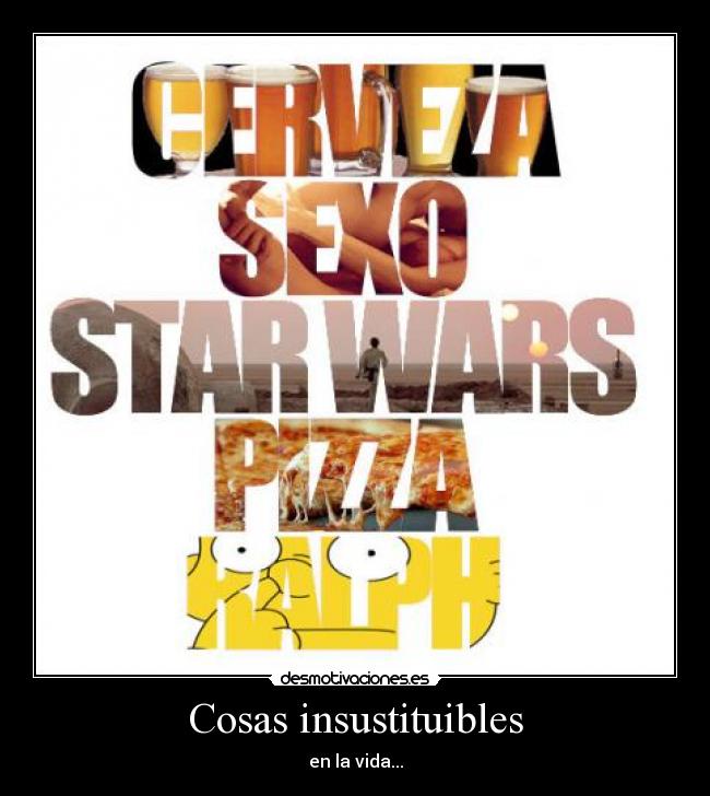 Cosas insustituibles -