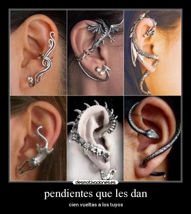 pendientes que les dan - 